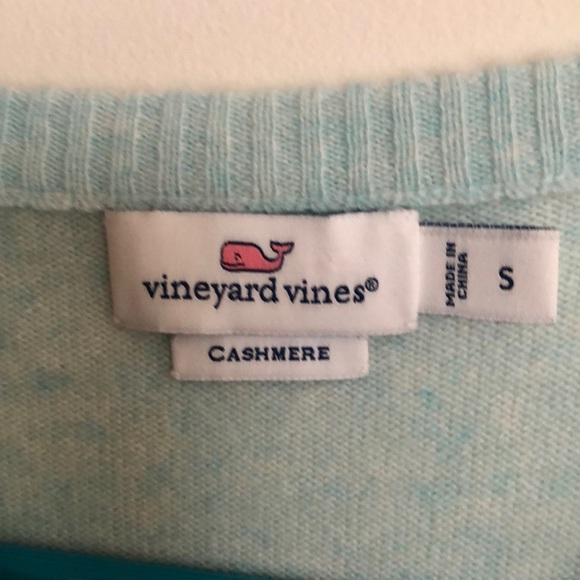 Vineyard vines blue cashmere sweater size 5 - Picture 3 of 3